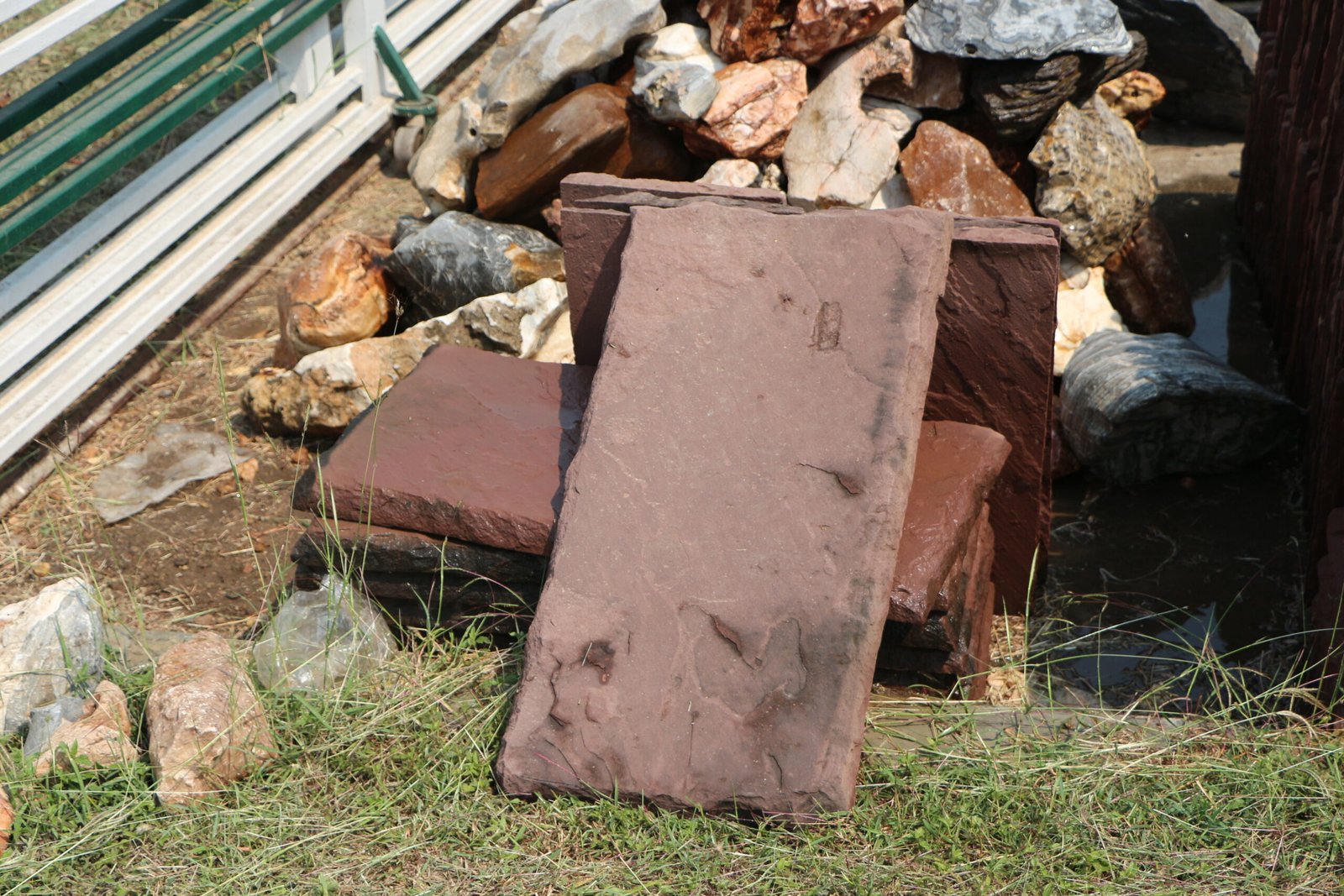 หินแผ่นทางเดิน 80x40 ซม แผ่นละ